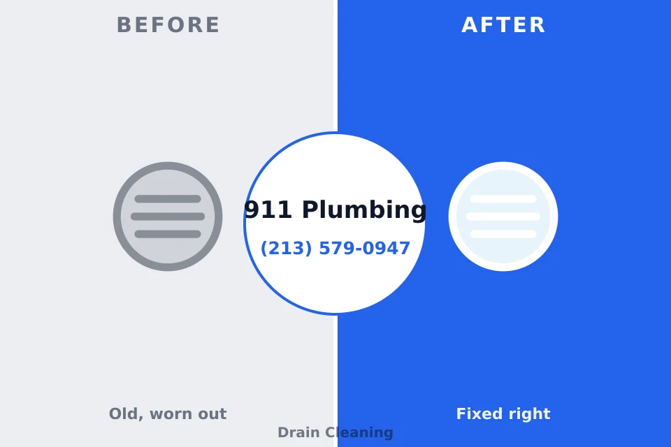 Before and after: plumbing repair Eastland, TX